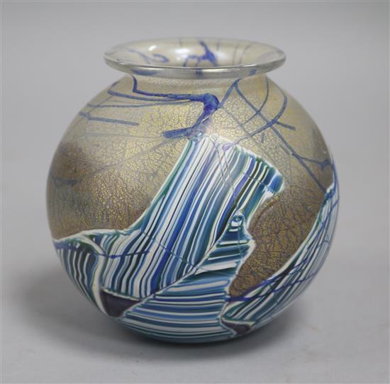 An Isle of Wight seascape vase, 1990